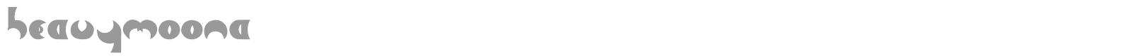 Heavy Moon A font preview